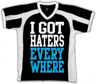 I Got Haters Everywhere Mens Sports T shirt, Trendy Funny Big Bold Statements Men's Sport Shirt: Clothing