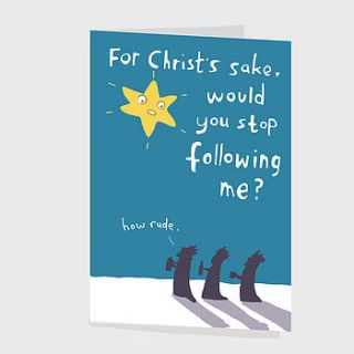'star' christmas card by sarah ray