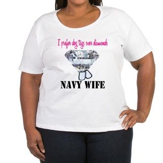 Navy Wife T Shirt by albe