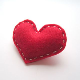love heart brooch by ilovehearts