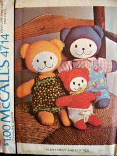 McCall 4714 sewing pattern makes Stuffed Bears and Clothes: Everything Else