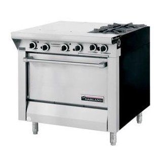 Liquid Propane Garland M43 2S Master Series 2 Burner 34" Gas Range with 2 Even Heat Hot Tops and Sto: Appliances