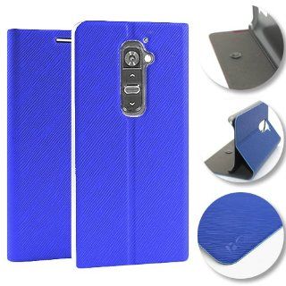 YESOO™ LG G2 D803 PU Leather Protective Folio Case Flip Cover (For All Carriers except Verizon) BLUE: Cell Phones & Accessories