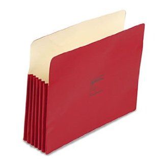 ColorLife 5 1/4 Inch Expansion Pocket, Straight Tab, Letter, Red, 10/Box: Electronics