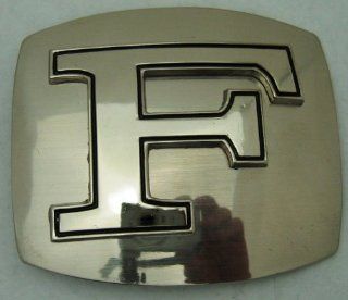 Name Initial Letter Symbol Monogram Alphabet "F" Rodeo Classic Cowgirl Cowboy Western Texas Men Women Silver Finishing Style Belt Buckle. : Other Products : Everything Else