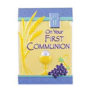 On Your First Communion Cake Topper / 1 topper: Decorative Cake Toppers: Kitchen & Dining
