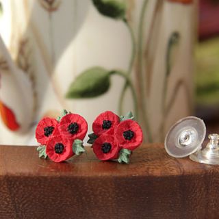 poppy trio stud earrings by good intentions