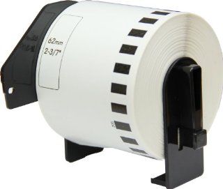 OfficeSmart 2 3/7 x 100 Feet Continuous Labels, Labels Cut by User, Compatible with the following Brother P Touch Label Printers (DK2205F) : Shipping Label Tape : Office Products