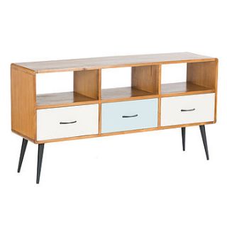 50s style three drawer sideboard by out there interiors