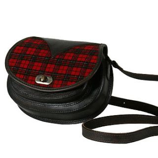 tartan leather handbag by beara beara