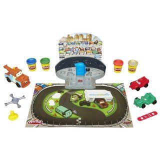 Play Doh Cars 2 Mold N Go Speedway: Toys & Games