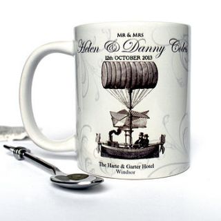 dream boat personalised wedding mug by lovehart