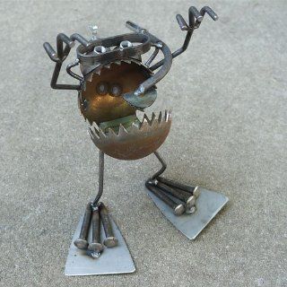 Welded Metal Art Gnome Be Gone Swimming Scuba Diver : Other Products : Everything Else