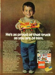 Her's proud of that truck LEGO Building Sets ad 1978: Entertainment Collectibles
