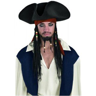 Jack Sparrow Original Deluxe Hat with Beaded Braids Costume Accessory: Everything Else