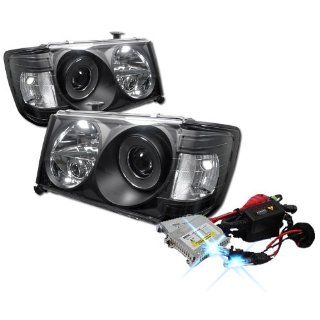 High Performance Xenon HID Mercedes Benz W124 E Class 1PC Halo Projector Headlights with Premium Ballast   Black with 10000K Deep Blue HID: Automotive