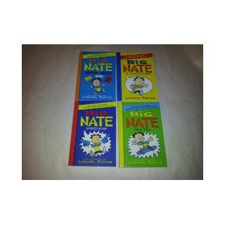 Big Nate 4 Book Set (Big Nate On A Roll, In a Class By Himself, Boredom Buster, Strikes Again) Lincoln Peirce Books