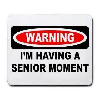 WARNING I'M HAVING A SENIOR MOMENT Mousepad : Mouse Pads : Office Products