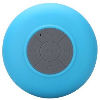 KINGLAKE New Waterproof Wireless Bluetooth Shower Speaker Handsfree Speakerphone Compatible with All Bluetooth Devices Iphone 5s and All Android Devices (Blue): Electronics