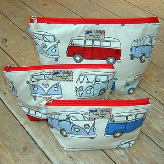 camper van toiletry cosmetic wash bag by lovely jubbly