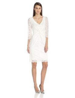 laundry By SHELLI SEGAL Women's Twist Knot Lace Dress at  Womens Clothing store:
