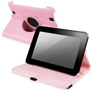 eForCity 360 degree Swivel Multi Angles Leather Case Compatible with  Kindle Fire HD 7 inch, Pink: Computers & Accessories