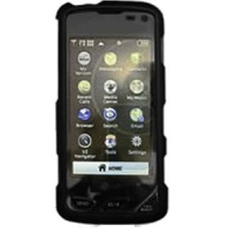 Crystal Hard Solid Black Cover Case for LG CHOCOLATE TOUCH VX8575 w/ Swivel Belt Clip [WCP239]: Cell Phones & Accessories