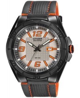 Citizen Mens Eco Drive Scuba Fin Orange and Black Rubber Strap Watch 46mm BN0097 11E   Watches   Jewelry & Watches