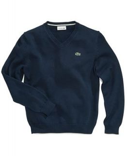 Lacoste Boys or Little Boys V Neck Sweater   Kids