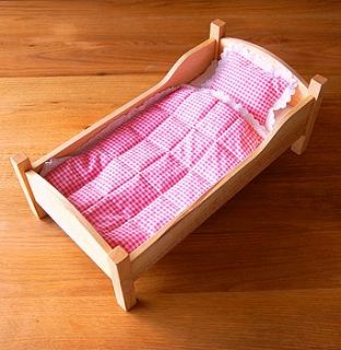 wooden dolls bed by furnitoys