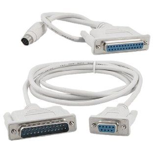 5.2 Ft White RS232 to RS422 Adaptor PLC Cable for Mitsubishi SC 09 Melsec FX/A: Computers & Accessories