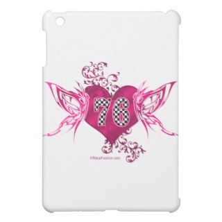 76 number pink racing iPad mini cases