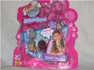 Puppy In My Pocket: Pink Earrings   Border Collie, Field Spaniel & Bloodhound: Toys & Games