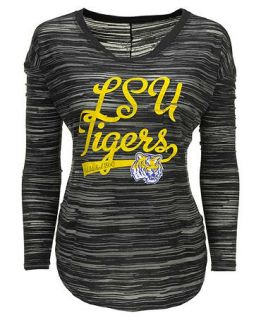 Blue 84 Womens Long Sleeve LSU Tigers Trouble Burnout Striped Top   Sports Fan Shop By Lids   Men