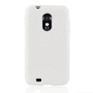 WIRELESS CENTRAL Brand Silicone Gel Skin WHITE Sleeve Rubber Soft Cover Case for Samsung D710 EPIC TOUCH 4G (SPRINT): Cell Phones & Accessories