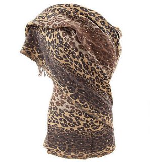 sequinned animal print wool shawl by charlotte's web