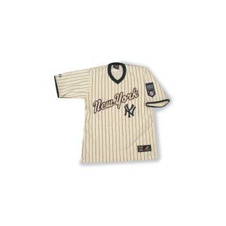 New York Yankees V neck Pinstriped Cooperstown Jersey (Adult Medium) : Athletic Jerseys : Sports & Outdoors