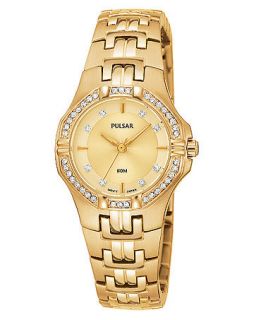 Pulsar Watch, Womens Gold Tone Stainless Steel Bracelet PTC390   Watches   Jewelry & Watches