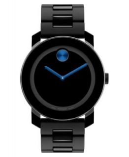 Movado Swiss Bold Large Black Polymer Bracelet Watch 42mm 3600047   Watches   Jewelry & Watches