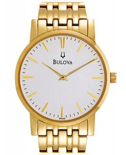 Bulova Mens Gold Tone Stainless Steel Bracelet Watch 97A102   Watches   Jewelry & Watches