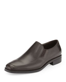 Pitto Leather Loafer, Dark Brown