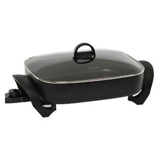 West Bend 72215 Electric Extra Deep Oblong 12 by 14.5 Inch Nonstick Skillet: Electric Frying Pans Nonstick With Lids: Kitchen & Dining