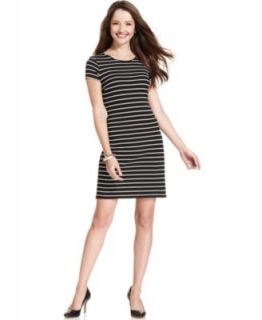 Karen Kane Long Sleeve Striped T Shirt Dress   Dresses   Women