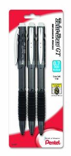 Pentel Twist Erase GT (0.7mm) Mechanical Pencil, Assorted Barrel Colors, Color May Vary, Pack of 3 (QE207BP3M) : Office Products