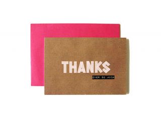 'thanks ever so much' washi tape card by scissor monkeys