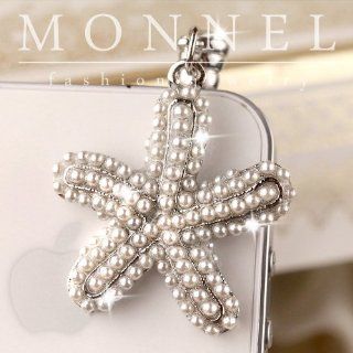 ip199 Cute Sea Star Anti Dust Plug Cover Charm for iPhone 3.5mm Cell Phone Cell Phones & Accessories