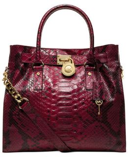 MICHAEL Michael Kors Hamilton Anaconda Large North South Tote   Handbags & Accessories