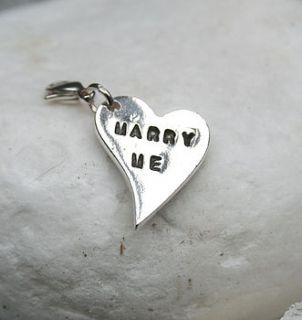 personalised silver marry me charm by sayang silver