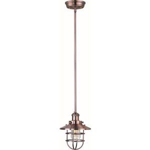 Maxim MAX 25050ACP/BUI Antique Copper Mini Hi Bay 1 Light Pendant W/Bulb