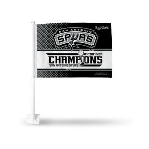 San Antonio Spurs Rico Industries 2014 NBA Champ Car Flag